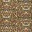 Schumacher Egerton Tapestry Print Umber Fabric Sample 173620