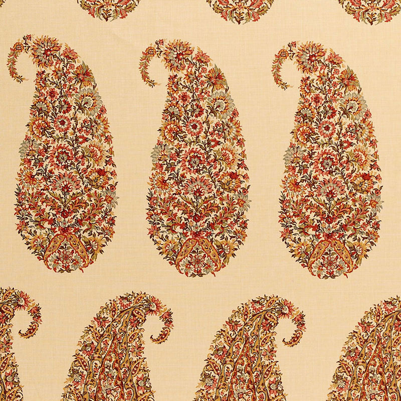 Schumacher Shirala Paisley Spice Fabric 173782