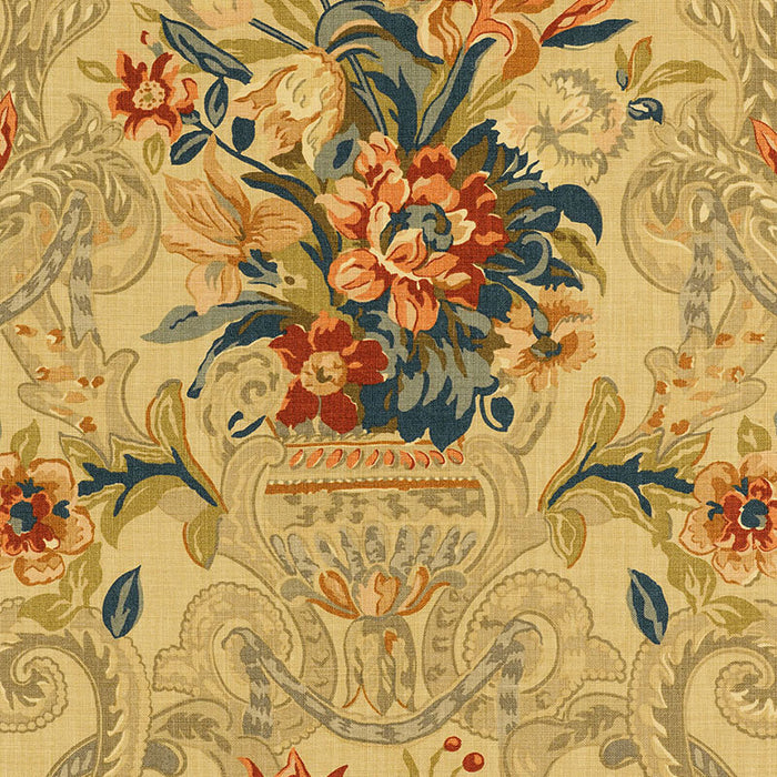 Schumacher Aylesbury Vase Document Fabric 173841