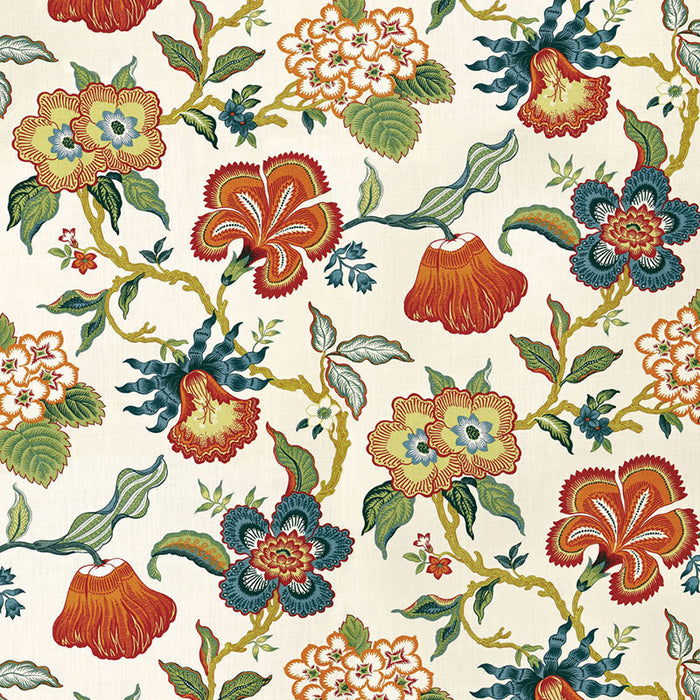 Schumacher Hothouse Flowers Spark Fabric Sample 174031