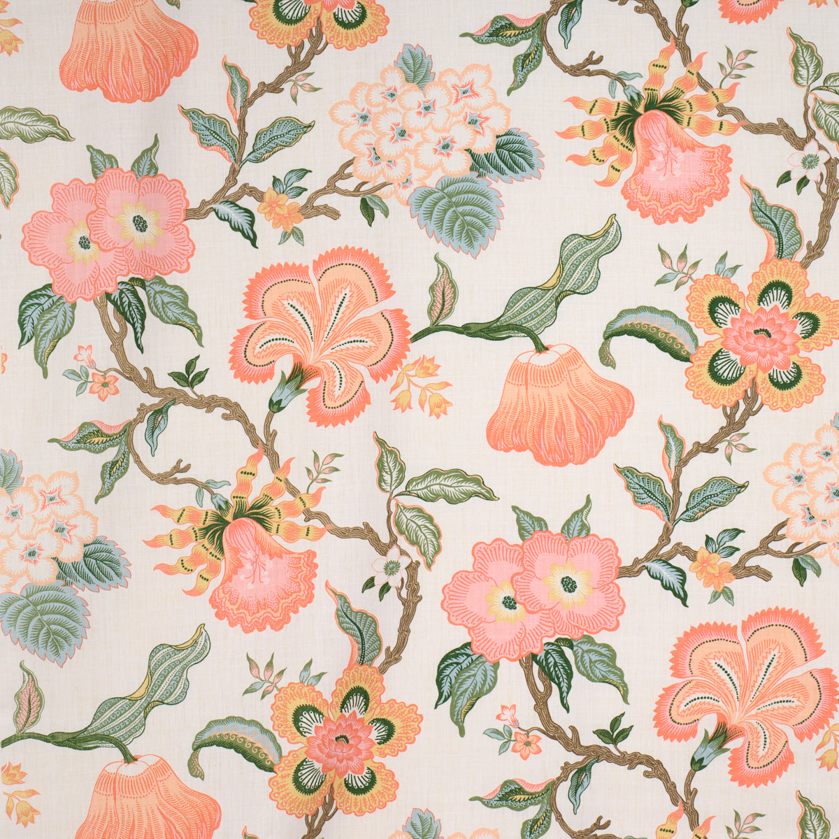 Schumacher Hothouse Flowers Sunshine Fabric 174034