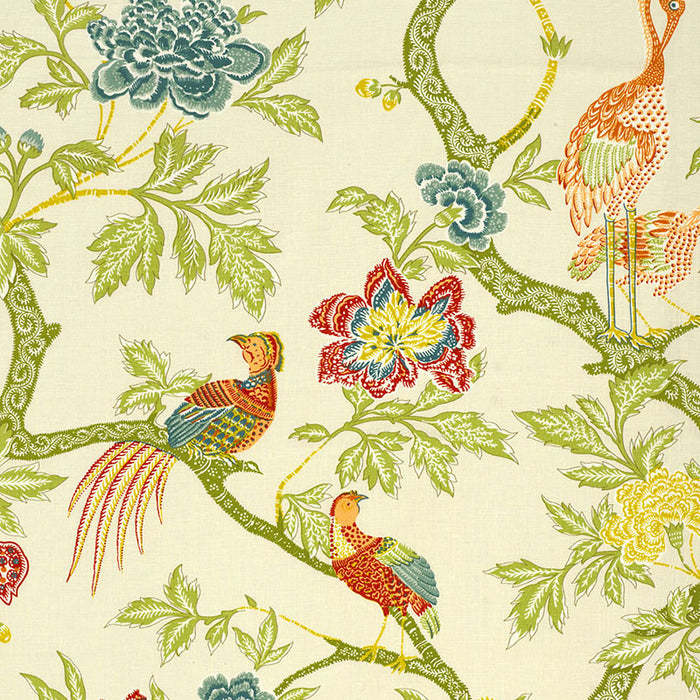 Schumacher Arbre Chinois Meadow Fabric Sample 174080