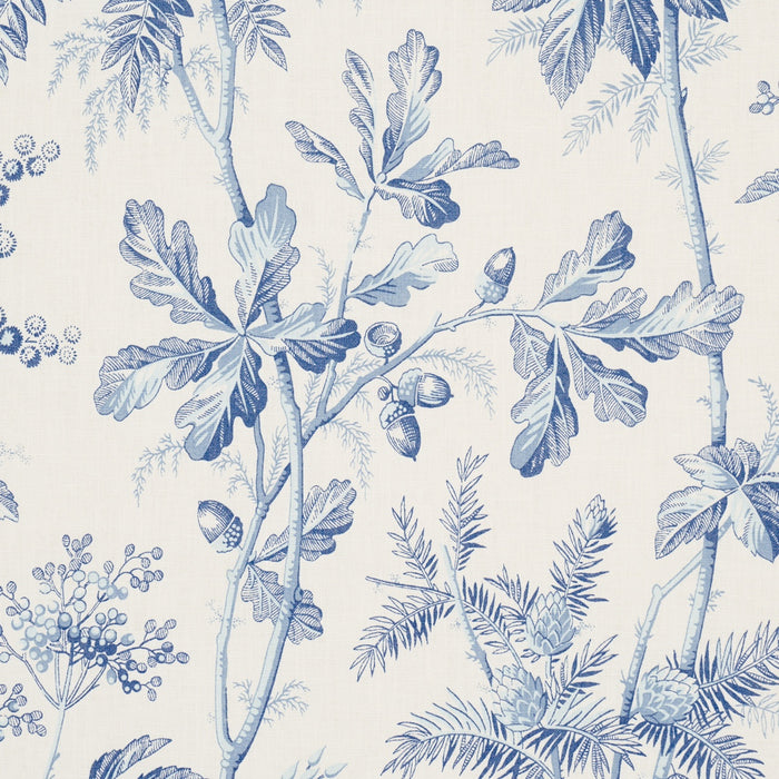 Schumacher Brantwood Vine Porcelain Fabric 174113