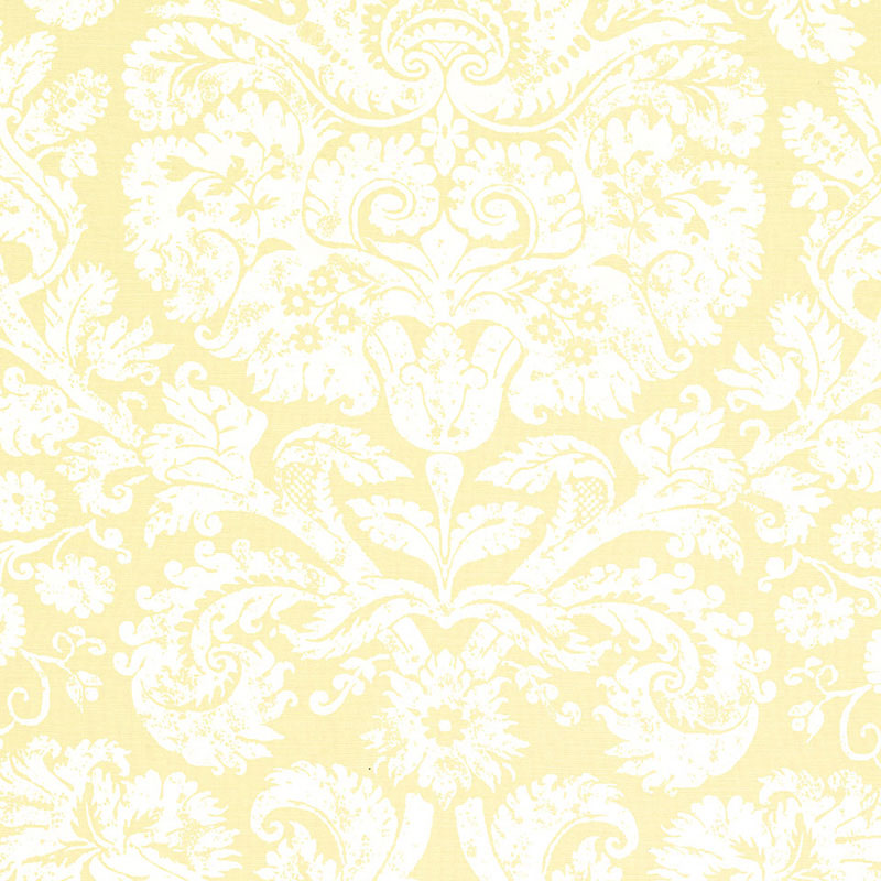 Schumacher Barresa Damask Maize Fabric 174130