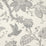 Schumacher Bali Vine Charcoal Fabric Sample 174371