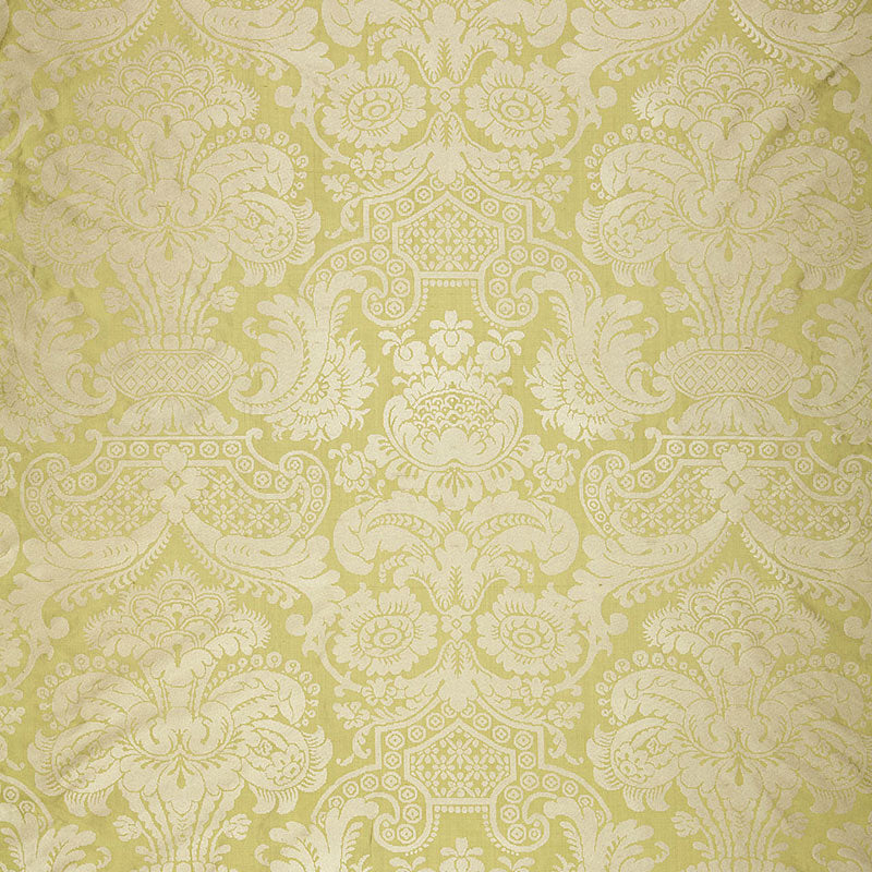 Schumacher Padova Damask Print Celadon Fabric 174421