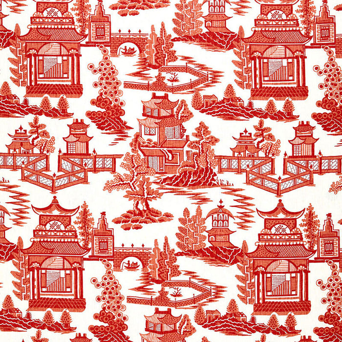 Schumacher Nanjing Coral Fabric 174430