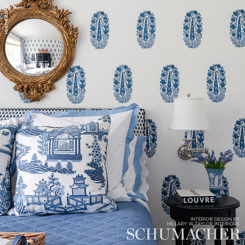 Schumacher Nanjing Porcelain Fabric 174431