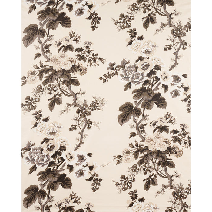 Schumacher Pyne Hollyhock Charcoal Fabric 174450