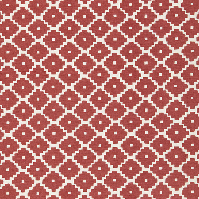 Schumacher Ziggurat Ruby Fabric 174484