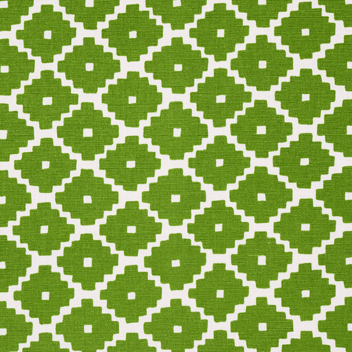 Schumacher Ziggurat Green Fabric 174488