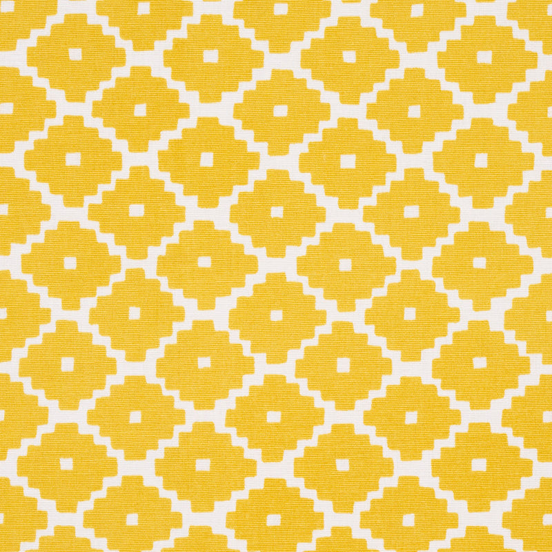 Schumacher Ziggurat Yellow Fabric 174489