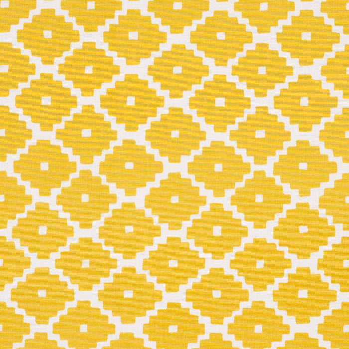 Schumacher Ziggurat Yellow Fabric 174489