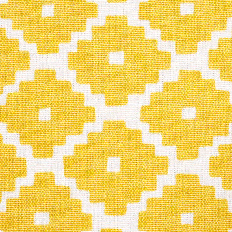 Schumacher Ziggurat Yellow Fabric 174489