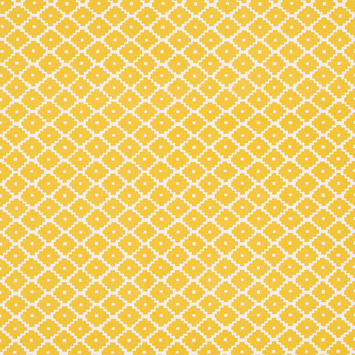 Schumacher Ziggurat Yellow Fabric 174489