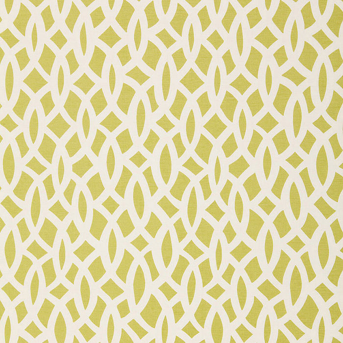 Schumacher Chain Link Chartreuse Fabric 174491