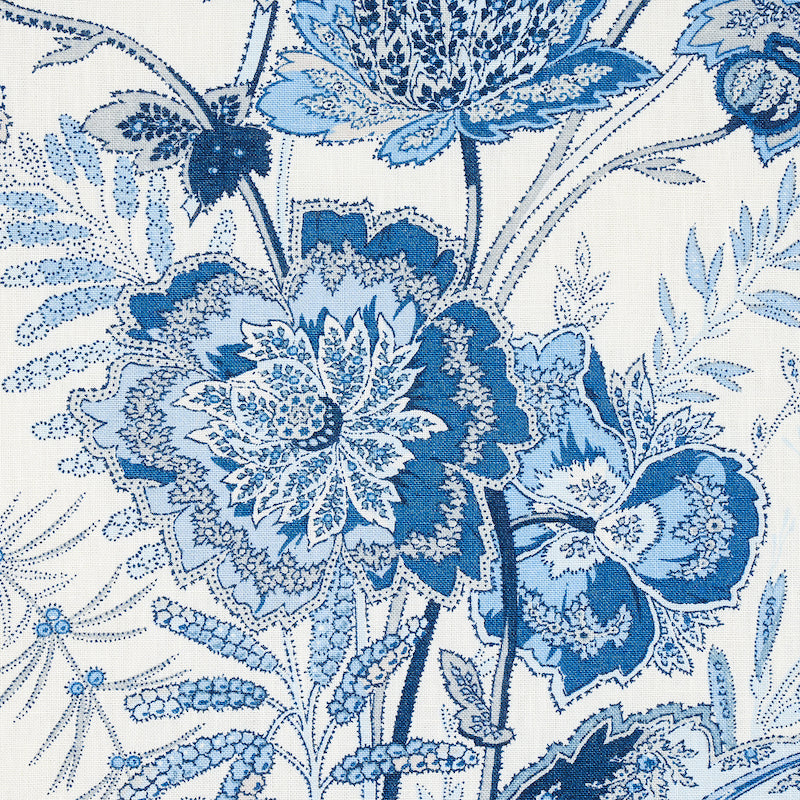 Schumacher Sandoway Vine Delft Fabric 174544