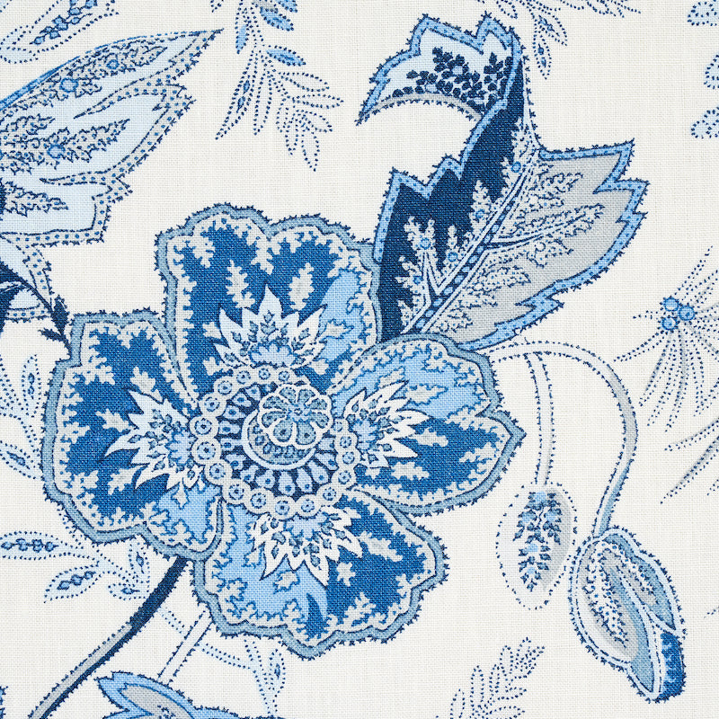 Schumacher Sandoway Vine Delft Fabric 174544