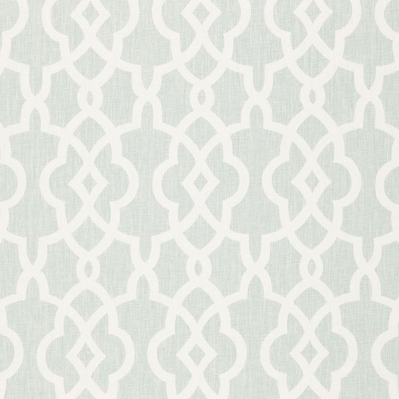 Schumacher Summer Palace Fret Mineral Fabric 174593