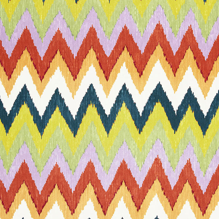 Schumacher Adras Ikat Print Caravan Fabric Sample 174821