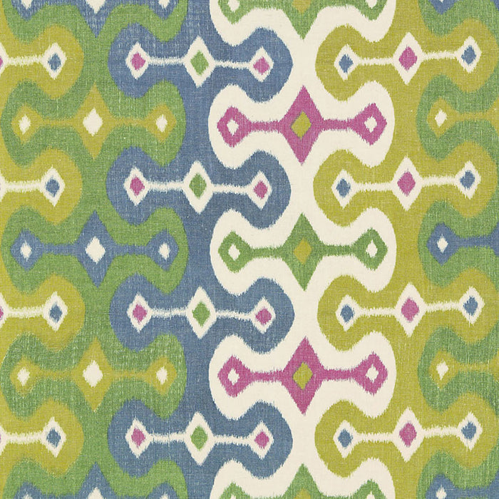 Schumacher Darya Ikat Jewel Fabric 174834