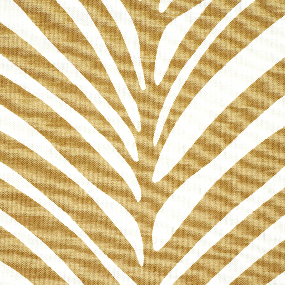 Schumacher Zebra Palm Khaki Fabric 174870