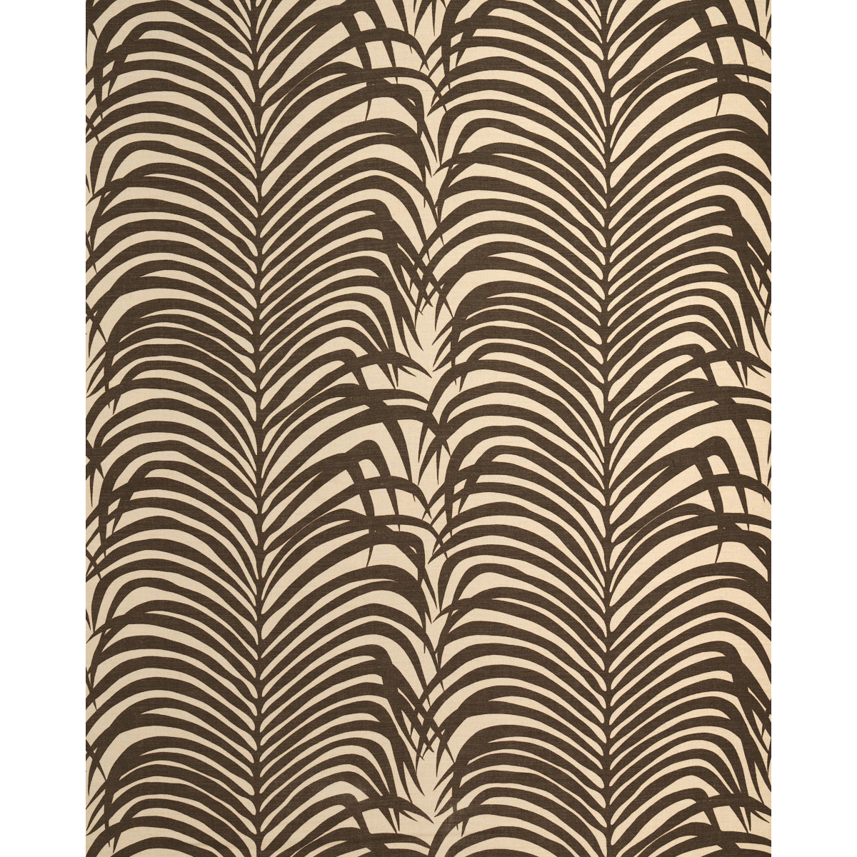 Schumacher Zebra Palm Java Fabric Sample 174970