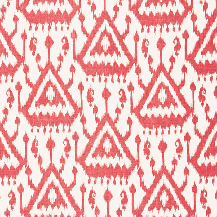 Schumacher Vientiane Ikat Coral Fabric 175020