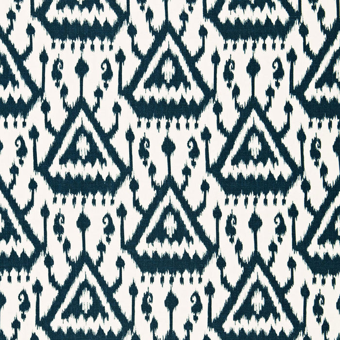 Schumacher Vientiane Ikat Indigo Fabric 175022