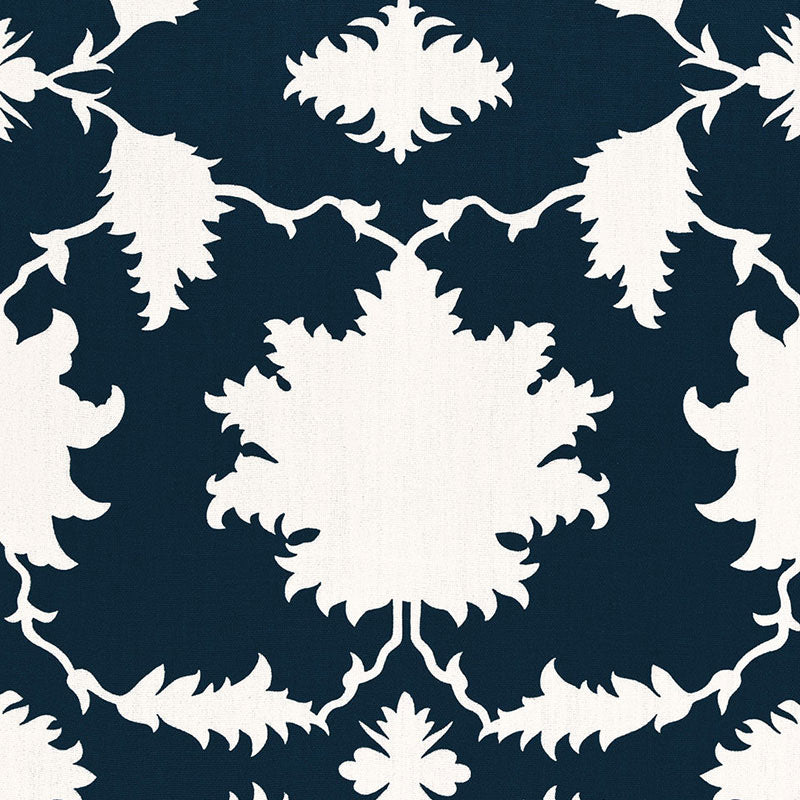 Schumacher Garden Of Persia Bleu Marine Fabric 175033