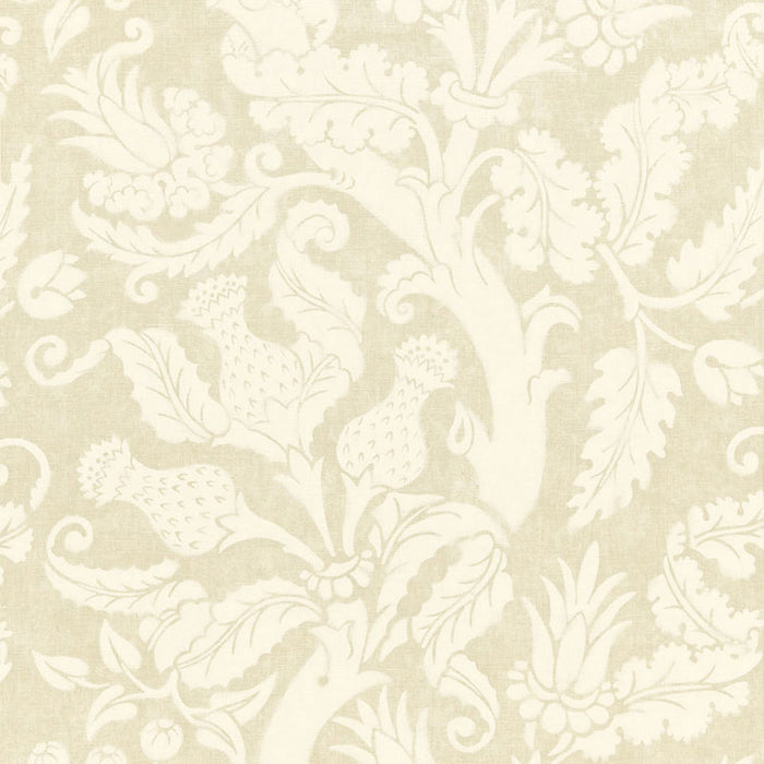 Schumacher Villa De Medici Greige Fabric 175070