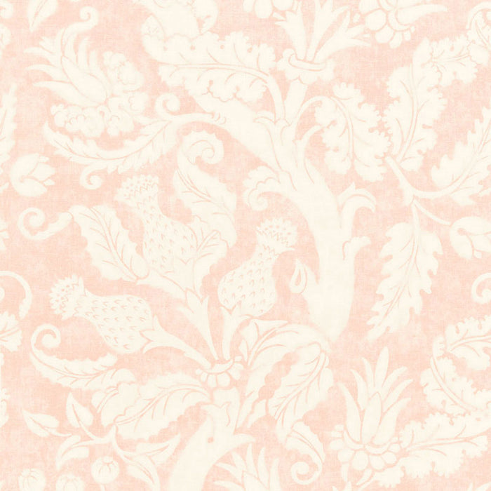 Schumacher Villa De Medici Blush Conch Fabric Sample 175071