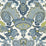 Schumacher Mataura Linen Print Aegean Fabric 175080