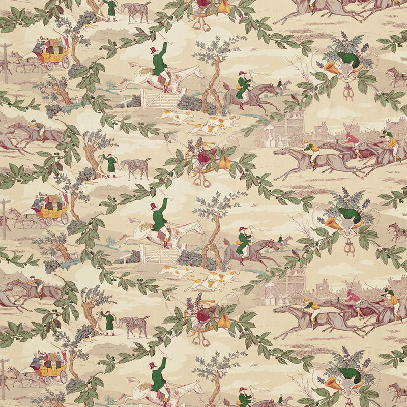 Schumacher Aston Manor Print Document Fabric 175140