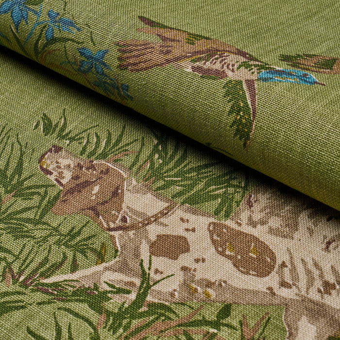 Schumacher Pointers Meadow Fabric 175164