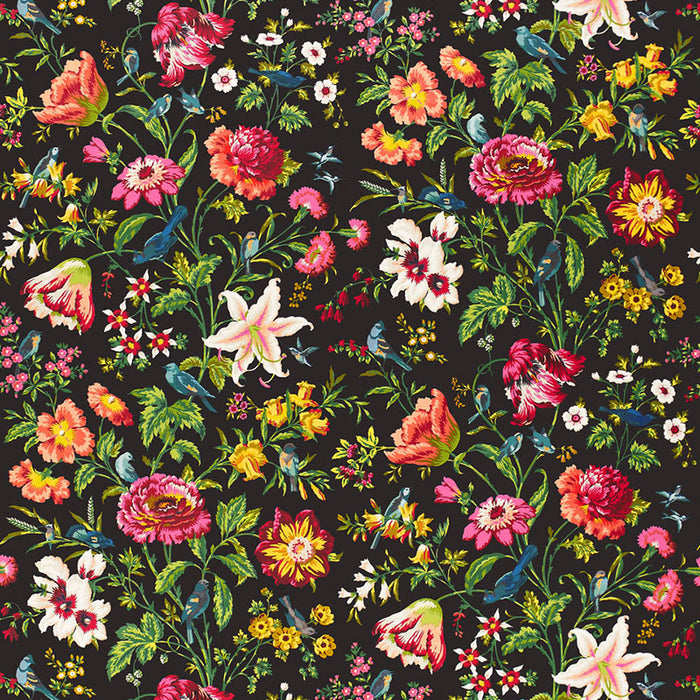 Schumacher Avondale Floral Night Garden Fabric 175221