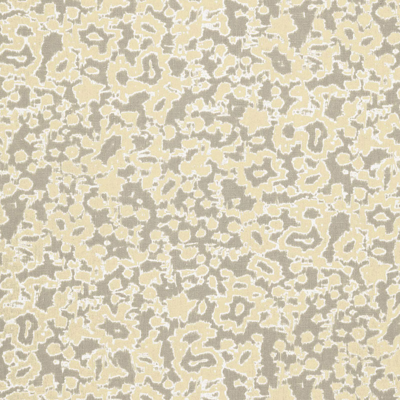 Schumacher Rain Dance Stone Fabric Sample 175391