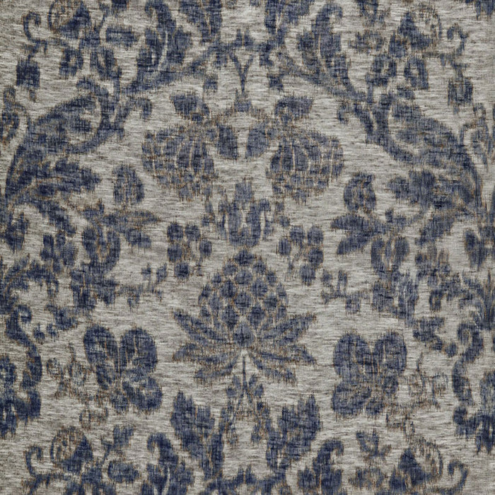 Schumacher Shalimar Sheer Indigo Fabric 175410