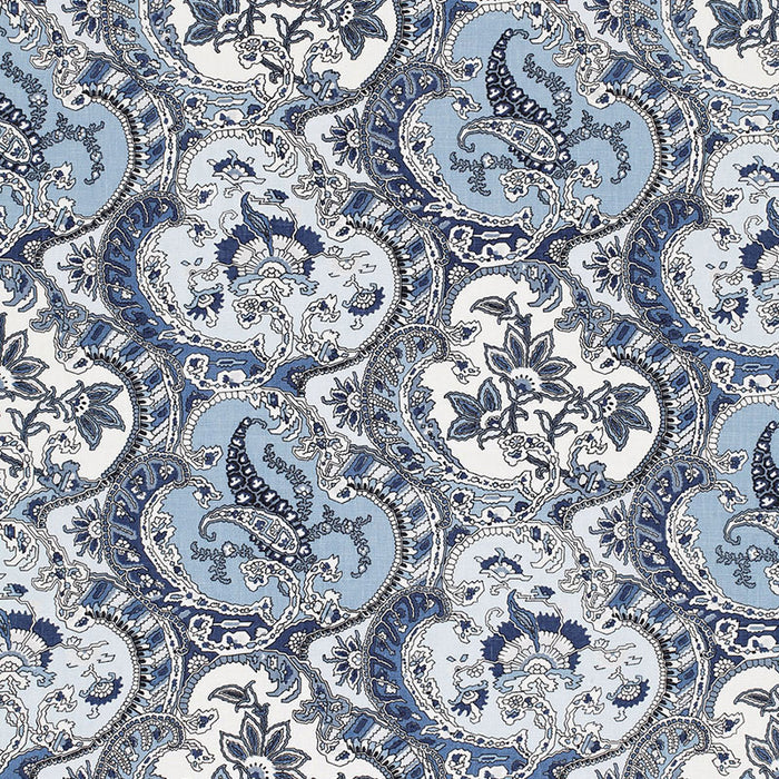 Schumacher Pickfair Paisley Pacific Fabric 175553