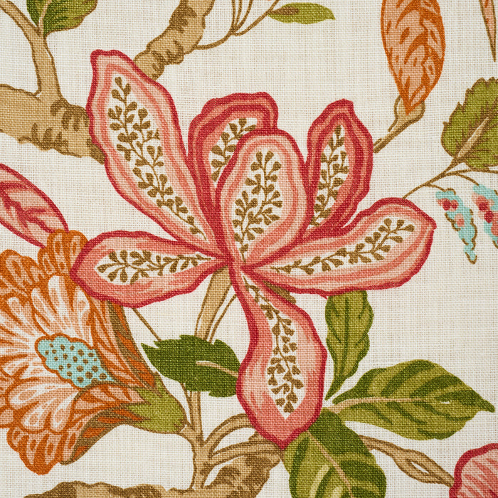 Schumacher Huntington Gardens Coral Fabric 175561