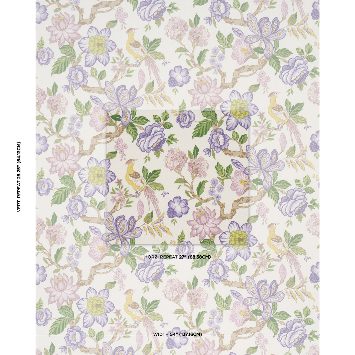 Schumacher Huntington Gardens Lavender Fabric 175563