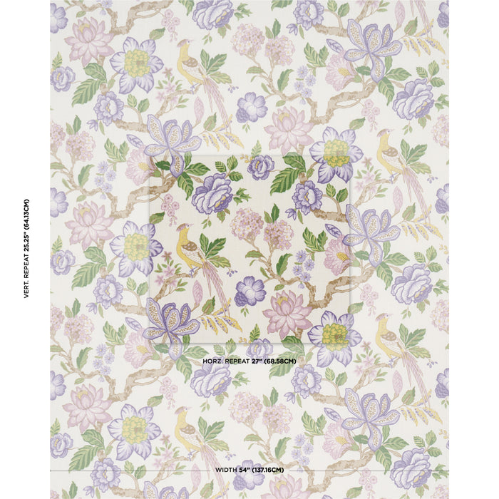 Schumacher Huntington Gardens Lavender Fabric Sample 175563