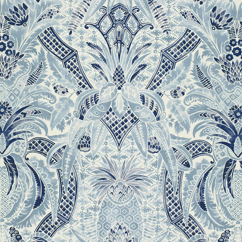 Schumacher Cap Ferrat Pacific Fabric Sample 175580