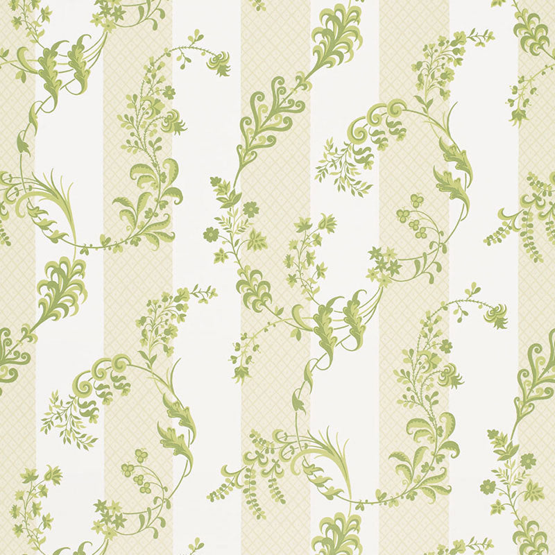 Schumacher Bagatelle Citron Vert Fabric 175591