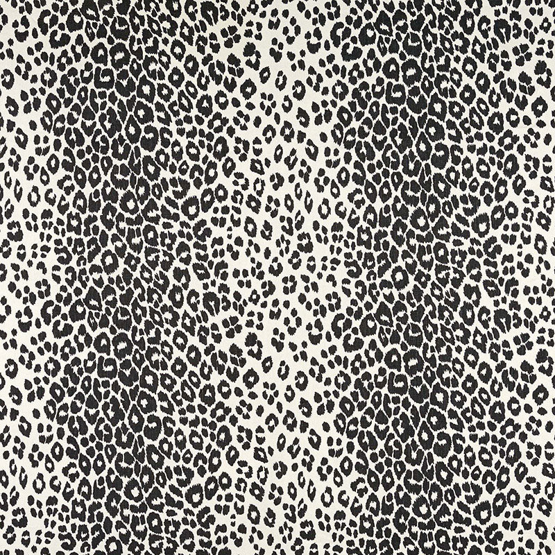 Schumacher Iconic Leopard Graphite Fabric 175722