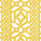 Schumacher Zanzibar Trellis Matte Canary Fabric Sample 175740