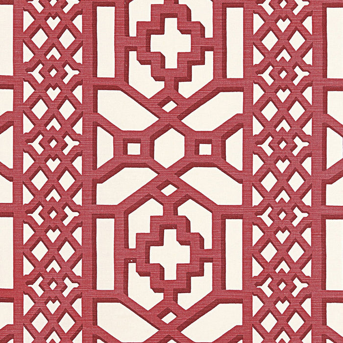 Schumacher Zanzibar Trellis Matte Lacquer Fabric 175742