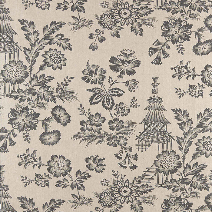 Schumacher Song Garden Greige Fabric Sample 175750