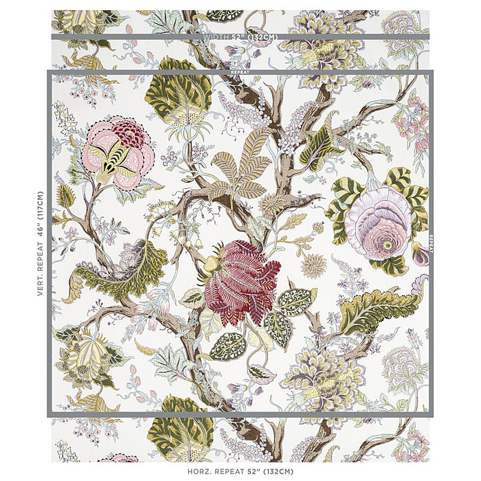 Schumacher Indian Arbre Spring Fabric 175782