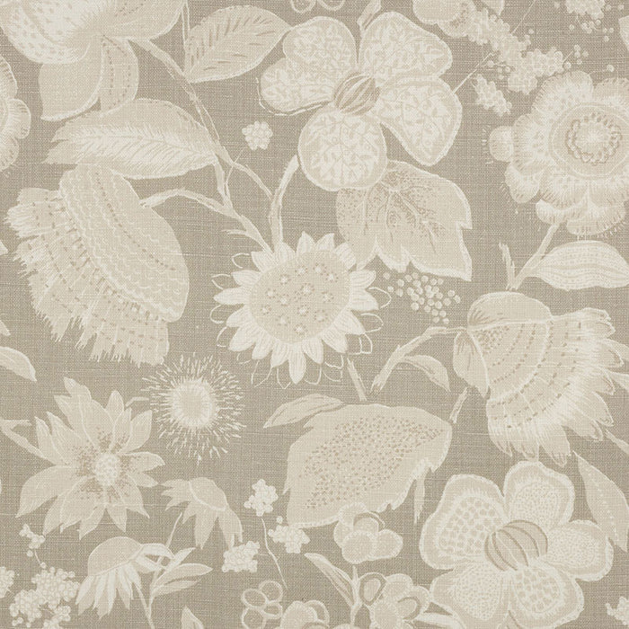 Schumacher Tikki Garden Linen Sea Oyster Fabric 175850